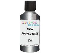 SCOOBYS PAINTS BACK IN THE MIX Touch Up Paint Compatible With Bmw Frozen Grey Ii Metallic C37 Scratch Fix Automotive Car (30Ml)
