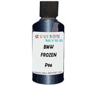 SCOOBYS PAINTS BACK IN THE MIX Touch Up Paint Compatible With Bmw Frozen Tanzanite Blue Ii Metallic P96 Scratch Fix Automotive Car (30Ml)