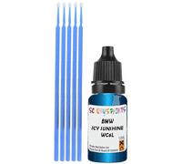 SCOOBYS PAINTS BACK IN THE MIX Touch Up Paint Compatible With Bmw Icy Sunshine Blue Wc6L Scratch Fix Automotive Car (10Ml)