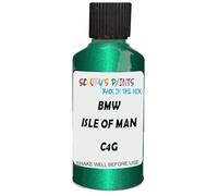 SCOOBYS PAINTS BACK IN THE MIX Touch Up Paint Compatible With Bmw Isle Of Man Green Metallic C4G Scratch Fix Automotive Car (30Ml)