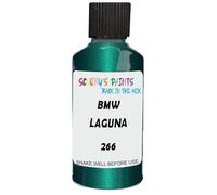SCOOBYS PAINTS BACK IN THE MIX Touch Up Paint Compatible With Bmw Laguna Green Metallic 266 Scratch Fix Automotive Car (30Ml)