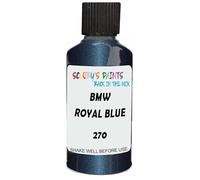 SCOOBYS PAINTS BACK IN THE MIX Touch Up Paint Compatible With Bmw Royal Blue 270 Scratch Fix Automotive Car (30Ml)