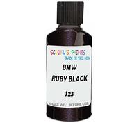 SCOOBYS PAINTS BACK IN THE MIX Touch Up Paint Compatible With Bmw Ruby Black Metallic S23 Scratch Fix Automotive Purple-Violet Car (30Ml)