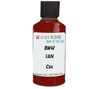 SCOOBYS PAINTS BACK IN THE MIX Touch Up Paint Compatible With Bmw San Francisco Red Metallic C34 Scratch Fix Automotive Car (30Ml)