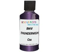 SCOOBYS PAINTS BACK IN THE MIX Touch Up Paint Compatible With Bmw Thundernight Metallic C56 Scratch Fix Automotive Purple Car (30Ml)