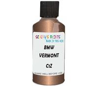 SCOOBYS PAINTS BACK IN THE MIX Touch Up Paint Compatible With Bmw Vermont Bronze Metallic C1Z Scratch Fix Automotive Gold Car (30Ml)