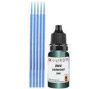 SCOOBYS PAINTS BACK IN THE MIX Touch Up Paint Compatible With Bmw Vermont Green Metallic 356 Scratch Fix Automotive Car (10Ml)