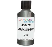 SCOOBYS PAINTS BACK IN THE MIX Touch Up Paint Compatible With Bugatti Grey Serpent 428 Scratch Fix Automotive Car (30Ml)