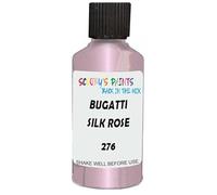 SCOOBYS PAINTS BACK IN THE MIX Touch Up Paint Compatible With Bugatti Silk Rose 276 Scratch Fix Automotive Pink Car (30Ml)