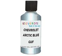 SCOOBYS PAINTS BACK IN THE MIX Touch Up Paint Compatible With Chevrolet Arctic Blue Guf Scratch Fix Automotive Car (30Ml)