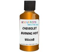 SCOOBYS PAINTS BACK IN THE MIX Touch Up Paint Compatible With Chevrolet Burning Hot Metallic Wa425B Scratch Fix Automotive Red Car (30Ml)