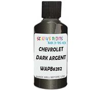 SCOOBYS PAINTS BACK IN THE MIX Touch Up Paint Compatible With Chevrolet Dark Argent Wapb6282 Scratch Fix Automotive Grey Car (30Ml)