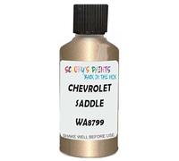 SCOOBYS PAINTS BACK IN THE MIX Touch Up Paint Compatible With Chevrolet Saddle Metallic Wa8799 Scratch Fix Automotive Beige Car (30Ml)