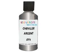 SCOOBYS PAINTS BACK IN THE MIX Touch Up Paint Compatible With Chrysler Argent Ay4 Scratch Fix Automotive Grey Car (30Ml)
