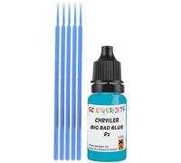 SCOOBYS PAINTS BACK IN THE MIX Touch Up Paint Compatible With Chrysler Big Bad Blue P2 Scratch Fix Automotive Car (10Ml)