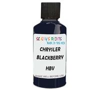 SCOOBYS PAINTS BACK IN THE MIX Touch Up Paint Compatible With Chrysler Blackberry Pearl Hbv Scratch Fix Automotive Black Car (30Ml)