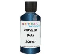 SCOOBYS PAINTS BACK IN THE MIX Touch Up Paint Compatible With Chrysler Dark Spectrum Blue Ac10947 Scratch Fix Automotive Car (30Ml)