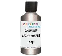 SCOOBYS PAINTS BACK IN THE MIX Touch Up Paint Compatible With Chrysler Light Toffee Silver Metallic Pte Scratch Fix Automotive Car (30Ml)