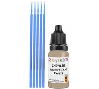 SCOOBYS PAINTS BACK IN THE MIX Touch Up Paint Compatible With Chrysler Sheriff Tan Py6675 Scratch Fix Automotive Beige Car (10Ml)