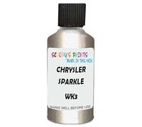 SCOOBYS PAINTS BACK IN THE MIX Touch Up Paint Compatible With Chrysler Sparkle Camel Wk3 Scratch Fix Automotive Silver Car (30Ml)