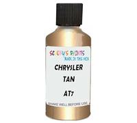 SCOOBYS PAINTS BACK IN THE MIX Touch Up Paint Compatible With Chrysler Tan Semi-Gloss At7 Scratch Fix Automotive Gold Car (30Ml)