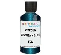 SCOOBYS PAINTS BACK IN THE MIX Touch Up Paint Compatible With Citroen Alchemy Blue Pearl Ecn Scratch Fix Automotive Car (30Ml)