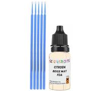SCOOBYS PAINTS BACK IN THE MIX Touch Up Paint Compatible With Citroen Beige Mat Fda Scratch Fix Automotive Car (10Ml)