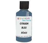 SCOOBYS PAINTS BACK IN THE MIX Touch Up Paint Compatible With Citroen Bleu Cyclades Ac622 Scratch Fix Automotive Blue Car (30Ml)