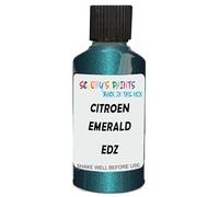 SCOOBYS PAINTS BACK IN THE MIX Touch Up Paint Compatible With Citroen Emerald Crystal Metallic Edz Scratch Fix Automotive Blue Car (30Ml)