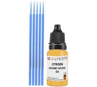 SCOOBYS PAINTS BACK IN THE MIX Touch Up Paint Compatible With Citroen Jaune Soleil D2 Scratch Fix Automotive Yellow Car (10Ml)