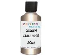 SCOOBYS PAINTS BACK IN THE MIX Touch Up Paint Compatible With Citroen Sable Dore Metallic Ac335 Scratch Fix Automotive Beige Car (30Ml)