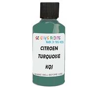 SCOOBYS PAINTS BACK IN THE MIX Touch Up Paint Compatible With Citroen Turquoise Emotion Kqj Scratch Fix Automotive Blue Car (30Ml)