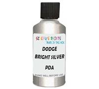 SCOOBYS PAINTS BACK IN THE MIX Touch Up Paint Compatible With Dodge Bright Silver Quartz Metallic Pda Scratch Fix Automotive Grey Car (30Ml)