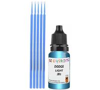 SCOOBYS PAINTS BACK IN THE MIX Touch Up Paint Compatible With Dodge Light Spectrum Blue Metallic Jb2 Scratch Fix Automotive Car (10Ml)