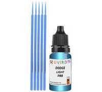 SCOOBYS PAINTS BACK IN THE MIX Touch Up Paint Compatible With Dodge Light Spectrum Blue Metallic Pbb Scratch Fix Automotive Car (10Ml)