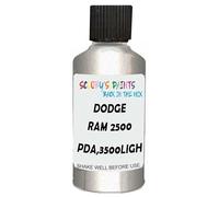 SCOOBYS PAINTS BACK IN THE MIX Touch Up Paint Compatible With Dodge Ram 2500 Pda,3500Light Greystone Pearl Metallic Scratch Fix Automotive Grey Car (30Ml)