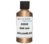 SCOOBYS PAINTS BACK IN THE MIX Touch Up Paint Compatible With Dodge Ram 2500 Pus,3500Blazing Saddle Metallic Scratch Fix Automotive Brown Car (30Ml)