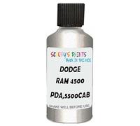 SCOOBYS PAINTS BACK IN THE MIX Touch Up Paint Compatible With Dodge Ram 4500 Pda,5500Cab Light Greystone Pearl Metallic Scratch Fix Automotive Grey Car (30Ml)