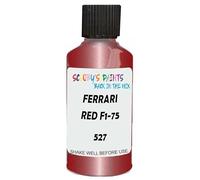 SCOOBYS PAINTS BACK IN THE MIX Touch Up Paint Compatible With Ferrari Red F1-75 Opaco 527 Scratch Fix Automotive Car (30Ml)
