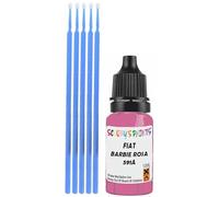 SCOOBYS PAINTS BACK IN THE MIX Touch Up Paint Compatible With Fiat Barbie Rosa 591A Scratch Fix Automotive Pink Car (10Ml)