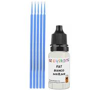 SCOOBYS PAINTS BACK IN THE MIX Touch Up Paint Compatible With Fiat Bianco 549/B,549 Scratch Fix Automotive White Car (10Ml)