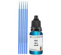 SCOOBYS PAINTS BACK IN THE MIX Touch Up Paint Compatible With Fiat Blu Arrogance Metallic 495/B Scratch Fix Automotive Blue Car (10Ml)