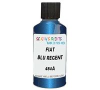 SCOOBYS PAINTS BACK IN THE MIX Touch Up Paint Compatible With Fiat Blu Regent 484A Scratch Fix Automotive Blue Car (30Ml)