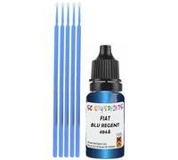 SCOOBYS PAINTS BACK IN THE MIX Touch Up Paint Compatible With Fiat Blu Regent 484A Scratch Fix Automotive Blue Car (10Ml)