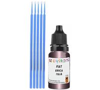 SCOOBYS PAINTS BACK IN THE MIX Touch Up Paint Compatible With Fiat Erica Metallic 713/A Scratch Fix Automotive Purple Car (10Ml)