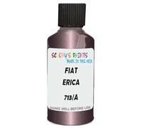 SCOOBYS PAINTS BACK IN THE MIX Touch Up Paint Compatible With Fiat Erica Metallic 713/A Scratch Fix Automotive Purple Car (30Ml)