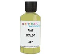 SCOOBYS PAINTS BACK IN THE MIX Touch Up Paint Compatible With Fiat Giallo Primula 507 Scratch Fix Automotive Yellow Car (30Ml)