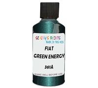 SCOOBYS PAINTS BACK IN THE MIX Touch Up Paint Compatible With Fiat Green Energy 361A Scratch Fix Automotive Car (30Ml)