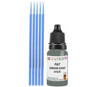 SCOOBYS PAINTS BACK IN THE MIX Touch Up Paint Compatible With Fiat Grigio Kaki Meet 372/A Scratch Fix Automotive Green Car (10Ml)