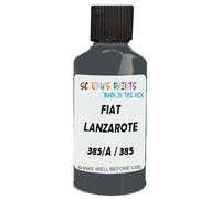 SCOOBYS PAINTS BACK IN THE MIX Touch Up Paint Compatible With Fiat Lanzarote Grey 385/A / 385 Scratch Fix Automotive Car (30Ml)